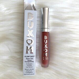 BUXOM Plump Shot Collagen Infused Lip Serum Sheer Tint Gloss Plush Peach NEW
